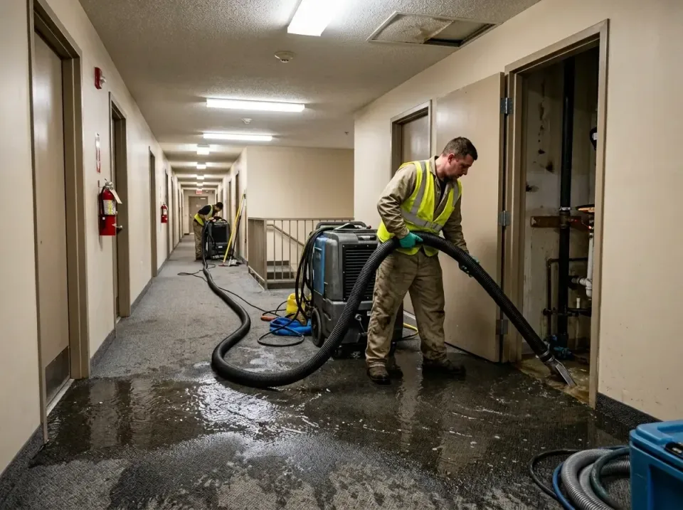multi-unit-apartment-hallway-f-005 — frequently asked questions, Emergency Burst Pipe Water Extraction & Removal in Seven Hi…